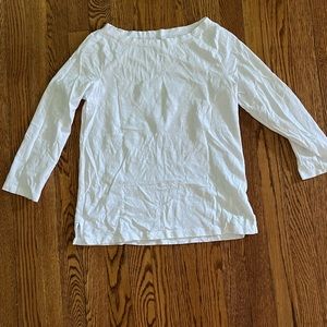 JCrew boatneck 3/4 sleeve slub knit tee. NWOT